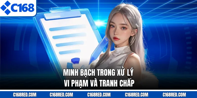 Minh bạch trong xử lý vi phạm và tranh chấp
